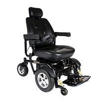 Drive Medical Trident HD Heavy Duty Power Wheelchair, Black, 22"