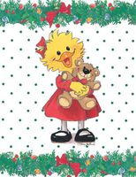 Suzy's Note Card Collection Stationery, Suzy Ducken & Willie Bear Christmas - 10894