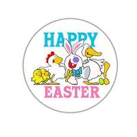 Easter Envelope Seals - 1.2" Easter Stickers - 144 Fun Holiday Stickers (Festive Easter)