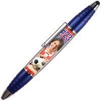 Blue - PixStylus 2 in 1 Personalized Pen and Stylus Combo - DIY, Create your own custom stylus/pen - Just insert a photo or design your own insert at PersonalizeItYourself.com