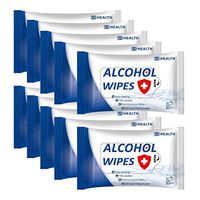 Disinfection Cleaning Wipes,Hand Wipes (10 Packs, 100 Wipes), 75% Alcohol Portable Wipes Wet Wipes for Hand Home House, Tourism, Hotel, Restaurant, Office, Car All Purpose Cleaning