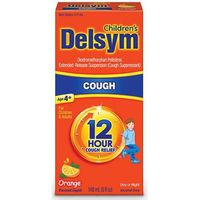 Delsym Orange Extended Release Suppressant 12 Hour Cough Relief Liquid, 5 Fluid Ounce - 12 per case.