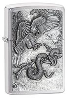 Zippo Eagle Vs. Snake Pocket Lighter, Eagle and Snake, One Size (29637)