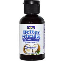 Better Stevia Liquid Sweetener, Coconut 2 fl oz by Now Foods (Pack of 2)