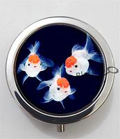 BlackKey Goldfish 3-Compartment Decorative Pocket Gift Box Case Organizer for Pill, Color 1 -2241
