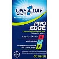 One A Day Energy Multivitamin, Supplement with Vitamin A, Vitamin C, Vitamin D, Vitamin E and Zinc for Immune Health Support*, Caffeine, Biotin, B6, B12 & more, 50 count
