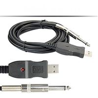 6.5mm Jack Professional Guitar to PC USB Link Recording Cable Lead Adaptor - PC/MAC Recording - 3 Meter