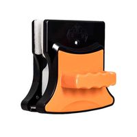 HYZXK Home Double Side Magnetic Window Cleaner Both Side Glass Wiper Tool Surface Cleaning Brush with Ergonomic,Orange