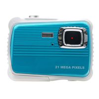 JEI-MEN Waterproof Camera for Kids Underwater Action Camera Camcorder with 12MP HD 8X Digital Zoom Flash Mic 2.0 Inch LCD Display with 8G SD Card 3 Non-Rechargeable Batteries Included (Blue)