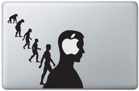 Ape to Human to Logo Evolution Vinyl Decal Sticker Skin for MacBook 13" inch Pro Air Retina Laptop by Trendy Accessories