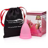 NezBling Menstrual Cups with Free Bag, Leak Free Guaranteed for Heavy Menstrual Flow, Feminine Hygienic Economical Authentic Period Cups. The Best Alternative to Tampons and Menstruation Pad.
