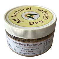 All Natural Dry Ginger Shreds for Ginger Lovers with Sea Salt for Travel Sickness, Flatulence, Bloating, Belching, Indigestion,