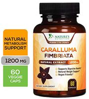 Caralluma Fimbriata Extract Highly Concentrated 1200mg - Natural Support for Metabolism & Endurance, Made in USA, Best Vegan Diet Pills Supplement for Men & Women, Non-GMO - 60 Capsules