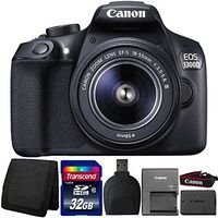 Canon EOS 1300D/T6 DSLR camera with 18-55mm Lens and Accessory Bundle