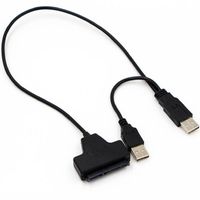 USB 2.0 SATA 7+22Pin to USB 2.0 Adapter Cable For 2.5 HDD Laptop Hard Disk Drive,Tuscom
