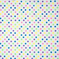 Metallic Red Polka Dots On White Art DIY Crafts Tissue Paper for Gift Wrapping 20"X30" 5 Sheets