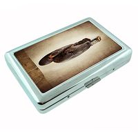 Perfection In Style Metal Silver Cigarette Case Vintage Boxing Design 004