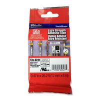 Wholesale CASE of 10 - Brother P-Touch Industrial TZ Tape Cartridges -Industrial Tape, Laminated, 1/2" Size, Black On White