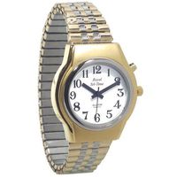 Mens Royal Tel-Time One Button Talking Watch with Expansion Band