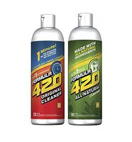 Formula 420 Variety Pack : 1 Bottle Glass Metal Ceramic Pipe Original Cleaner 12 Oz. & 1 Bottle Formula 420 All Natural Cleaner 16oz (2 Bottles Total)