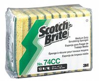 Scrubber Sponge, 6"L, 3-5/8"W, PK10