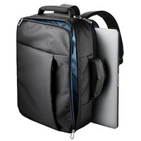 ELECOM-Japan Brand-PC Business Carrying Bag 3 Way (Shoulder, Briefcase, and Backpack) Water Repellent Black BM-SN03BK