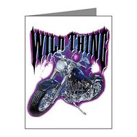 Note Card Wild Thing Motorcycle Biker