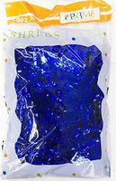 Metallic Foil Shreds and Strands Party Supply, 2 Pack, 1.5 oz Each Bag (Blue)