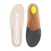 Senthmetic Natural Cork Insoles Beige High Arch Support Orthotics Insoles Replacement Shoes Inserts for Flat Feet Pronation Relieve Foot Pain Shoe Insoles- Woman 9.5/Man 8.5