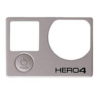 Cvivid Lenses Faceplate Cover with Power Button for Gopro Hero 4 Front Frame Housing Repair Part Fix for GoPro Hero 4 Black and Silver Edition (Hero 4 Faceplate)