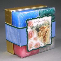 Crystal Journey Square Herbal Candle Gift Set, Angels Abound