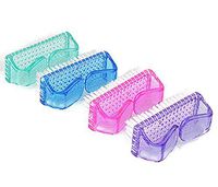 4pcs/set Handle Nail Brush Nail Hand Scrubbing Cleaning Brush