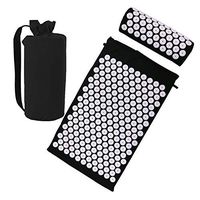 Risefit Acupressure Mat & Acupressure Pillow Set for Therapy Back Neck Pain Relief Sciatic Pain, Includes Carry Bag