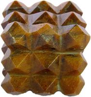 Excel Tigers Eye 54 Cut Pyramids Cube - Reiki - Metaphysical - Crafting - Crystal Grids