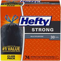 Hefty Strong Multipurpose Large Trash Bags, 30 Gallon, 200 Count (200 Count Total)