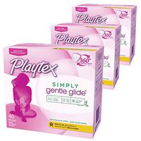 Playtex Simply Gentle Glide Unscented Tampons with Regular Absorbency - 40 Count (Pack of 3)