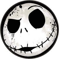 Nightmare Before Christmas Jack Skellington Halloween Dessert Plates ~ (16) Round Plates, 7"