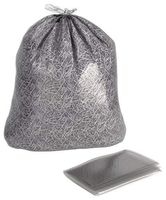 33 gal. Medium Trash Bags, Clear, Flat Pack of 250