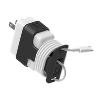 The Snap Back Charger Winder Compatible with Apple 30W USB-C MacBook Air and 12" MacBook Chargers for travel and cable management