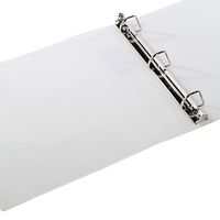 Filexec Products 1.5-Inch 3 Ring Binder, D Ring, Clear, Pack of 2, (50302-62233)