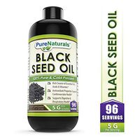 Pure Naturals Black Seed Oil Natural Dietary Supplement - Cold Pressed Black Cumin Seed Oil from 100% Genuine Nigella Sativa - 16 oz Bottle