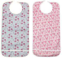 Personal Touch Ladies Adult Bib with Crumb Catcher Size 18x36 Pack of (Snap Closure, Pack of 2)