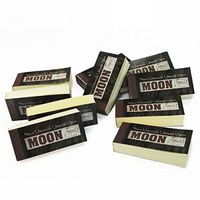 MOON Unbleached Filter Tips Hemp Rolling Paper Tips 50 Sheets per Booklet (10)