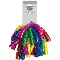 JAM PAPER Curly Gift Bows - Fiesta - 120 Curlies/Bulk Pack