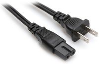 Digipartspower AC Power Cord Outlet Socket Cable Plug Lead for Hosa PWP-461 PWP461 IEC C7 Polarized to NEMA 1-15P