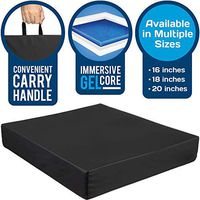 Healthy Spirit Wheelchair Cushion - Gel Cushion for Chairs, Coccyx Pressure Sore, Ulcer Relief, 5 Layers Waterproof, 16"