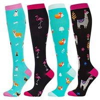 Compression Socks Women 20-30 mmHg, Cute Animal Compression Stocking for Nures, Flight Travel, Pregnancy Maternity,Running. Funny, Novelty, Crazy Compression Stocking…