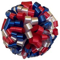 Red White & Blue Car Bows