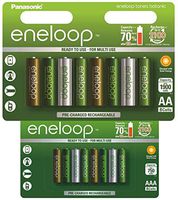 16 Pack Panasonic Eneloop Botanic Rechargeable Batteries 8 AA + 8 AAA (Special Edition)