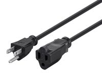 Monoprice 105297 2Ft 16AWG Power Extension Cord Cable, 13A (NEMA 5-15P to NEMA 5-15R)